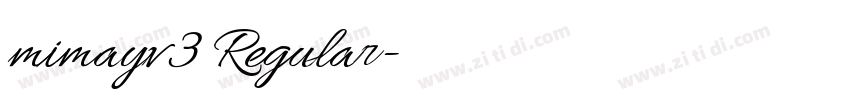 mimayv3 Regular字体转换 mimayv3 Regular字体转换
